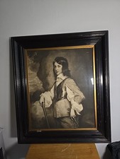 Painting- William III of Nassau by Van Dyck Mezzotint