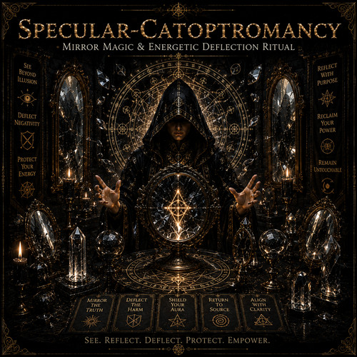 Specular catoptromancy mirror - specular-catoptromancy:,