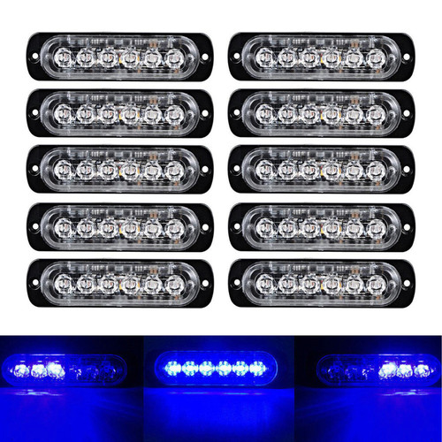 10x 6led car truck emergency - 6led,