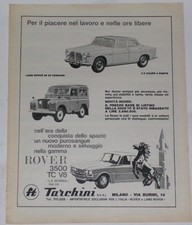 Advert Advertising 1969 ROVER 3.5 COUPE' - ROVER 3500 TC V8 - LAND ROVER 88