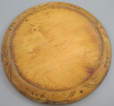 Antique Victorian Carved Wooden Bread Board, Farm House Corn Flower Design.