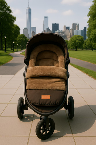 Mocha nest footmuff stroller - nest,