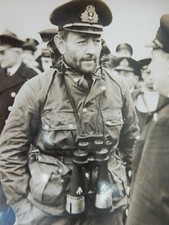 George Chesterman Phillips DSO, RN with submarine binoculars  ELBE URSULA u boat