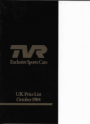 Tvr range price list - tvr,