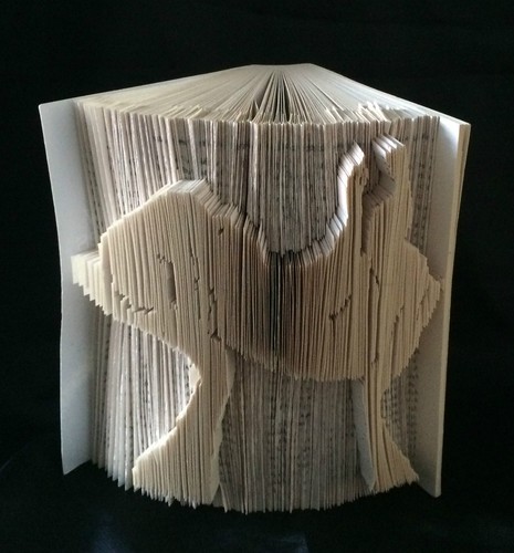 Book folding art pattern - art,