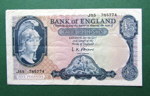 Bank england five - bank, £5