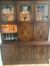 Newplan Dresser from York Range Dark Oak Style Real Wood Display Cabinet