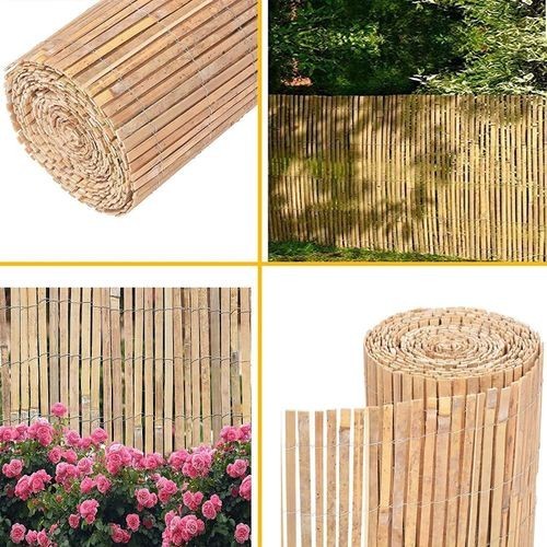 Natural bamboo slat garden - natural,