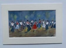 Northern Soul; "In Orbit" an original acrylic painting of Northern Soul Dancers.