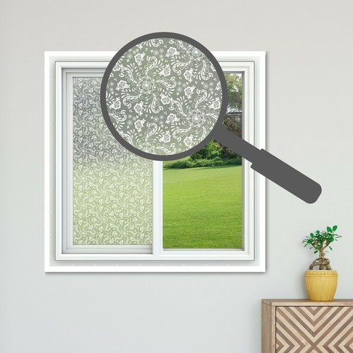 Privacy frosted window - window, film