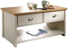 GFW Lancaster 2 Drawer Coffee Table - Cream ( B Grade 38138 )