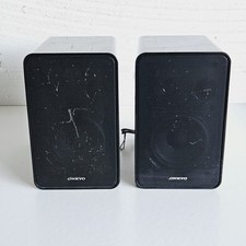 Onkyo D-T05 Speakers Gloss Black Bookshelf Stereo HiFi 2-Way Compact Tested Work