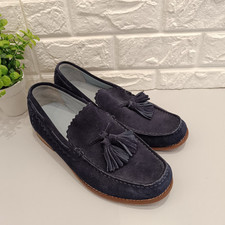 Mens GRENSON Dark Blue Suede