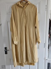 Kaftan Tunic Dress Loose Fit Maxi Long Collared Sleeved