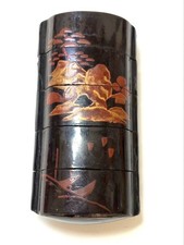 Japanese Antique Wooden Inro
