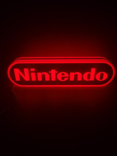 Nintendo light box sign - light,