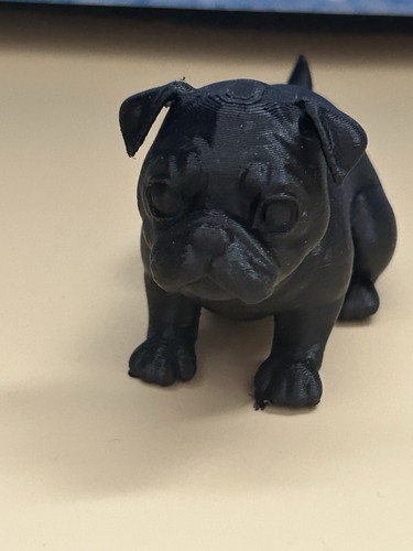 Pug plastic figure - pug,