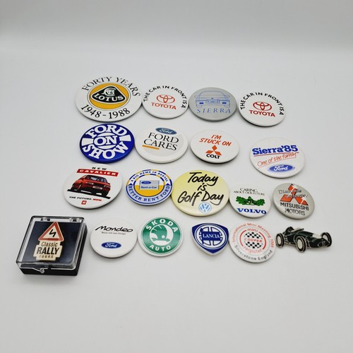 Pin badges car related