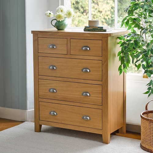 Charlton tall chest oak - in, &
