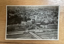 Old Ariel Postcard Of Sandown Isle Of White