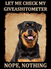 Funny Rottweiler metal wall