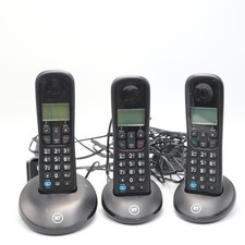 BT Everyday Phone Trio DECT 1.9GHz Cordless Handsets Job Lot - Black