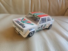 Polistil Alitalia Fiat Rallye Monte Carlo  Slot Car Vintage 