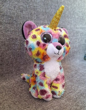 2019 /TY Silk Collection.Giselle-Unicorn Leopard. Soft Toy.Big Shining Eyes.18cm
