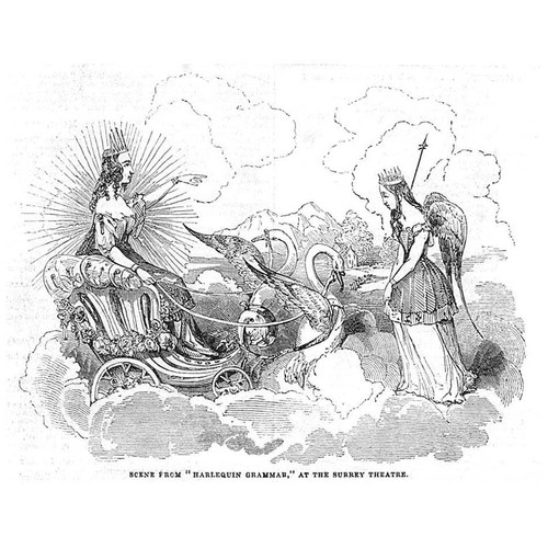 Theatre scene from harlequin - theatre,