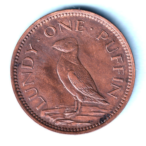 Lundy 1929 one puffin - , puffin..