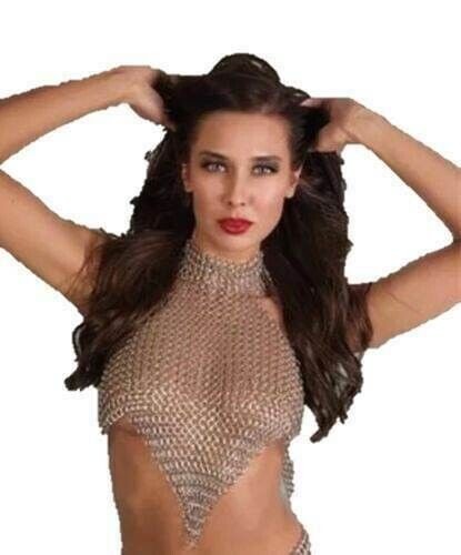 Chain mail bra butted - mail,