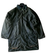 COUNTRYWEAR Wax Jacket Coat Mens XL Green Waxed Cotton Vintage Made In UK 