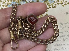 Antique gilt metal initial