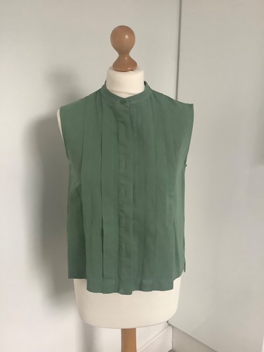 Chic green linen blend - , top