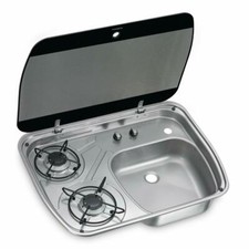 DOMETIC CRAMER CE00 MINI/BO HOB CARAVAN MOTORHOME 2 BURNER SINK COMBO (HSG 2445)