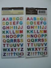 RECOLLECTIONS EPOXY MULTI-COLOUR METALLIC ALPHABET STICKERS BNIP *NEW*