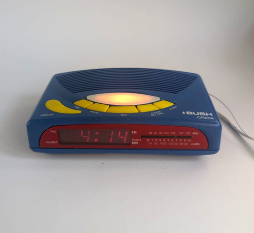 Retro bush 208 blu clock - retro,