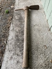 Vintage Garden Mattock Hoe Allotment Cultivator Digging Old Tool