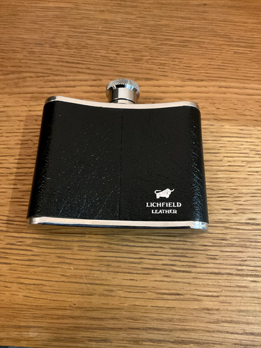 Litchfield leather hip flask