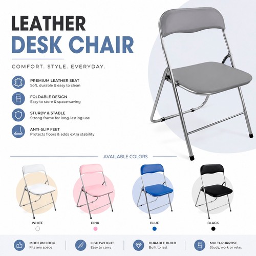 Folding square chair soft - folding,