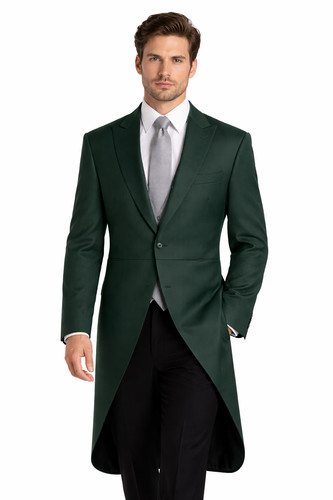 Green tailcoat morning - tailcoat, jacket