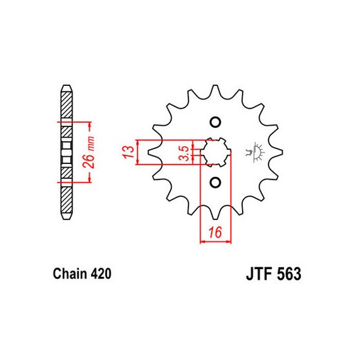 Jtf563 chain pinion oe - chain,