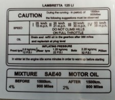 Lambretta LI 125 running in