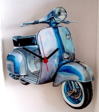 Scooter Wall Clock, Mod Vespa