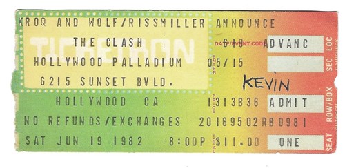 The clash 82 - clash, 6/19/82