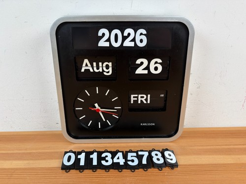 Karlsson flip wall clock - karlsson, 23cm