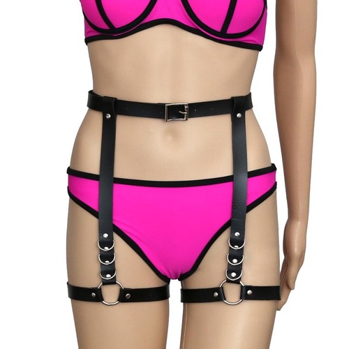 Leather garter belt body - leather,