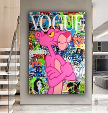 BANKSY STYLE PINK PANTHER