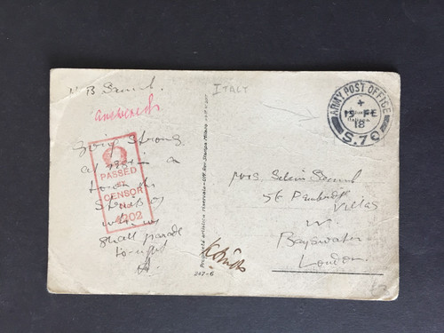 1918 field post office - 1918,