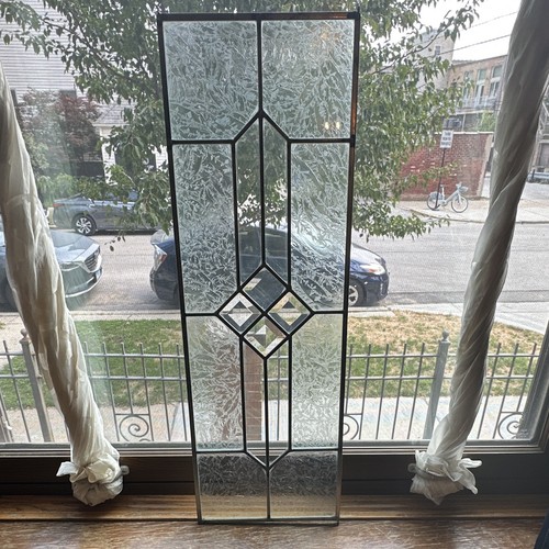 Leaded stained glass rectangle - leaded,